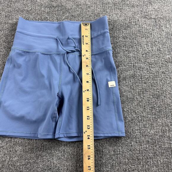 Vuori Daily Shorts Womens Small Blue High Rise Drawstring Athletic Yoga Workout - Picture 15 of 16